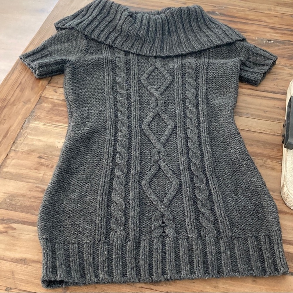 Columbia Charcoal Cowl Neck Sweater tunic
